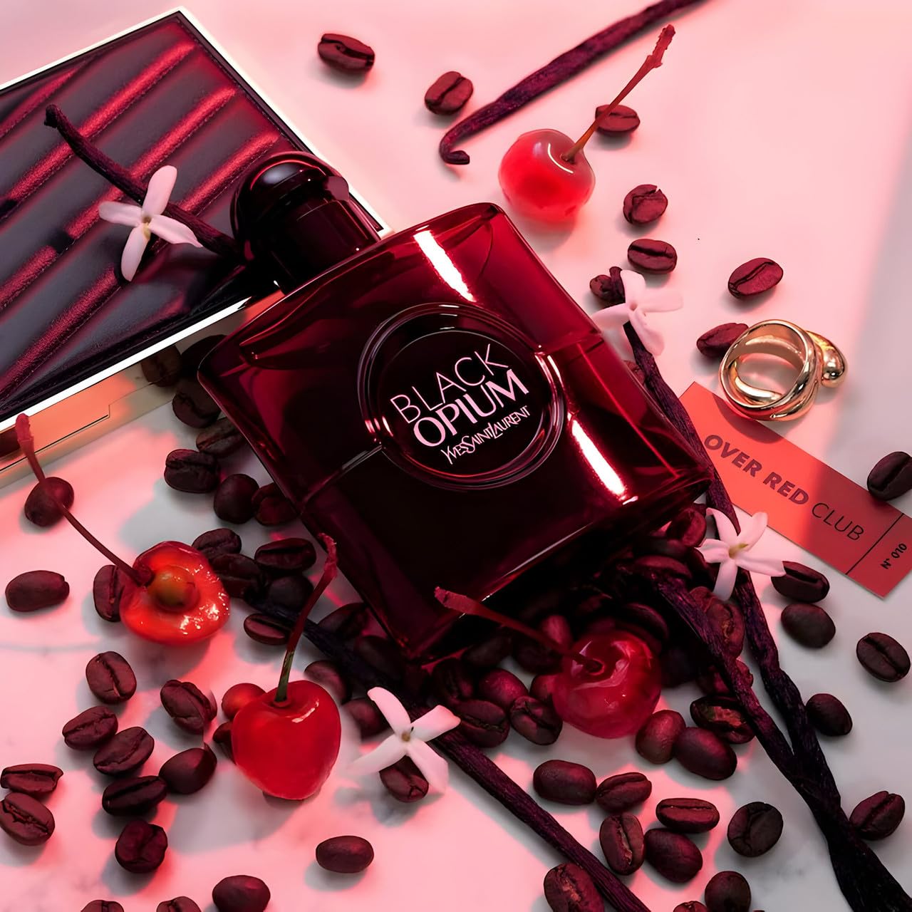 Yves Saint Laurent Black Opium Over Red Eau de Parfum for Women – 3 oz