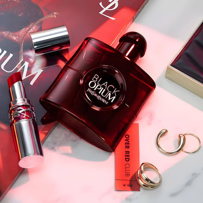 Yves Saint Laurent Black Opium Over Red Eau de Parfum for Women – 3 oz